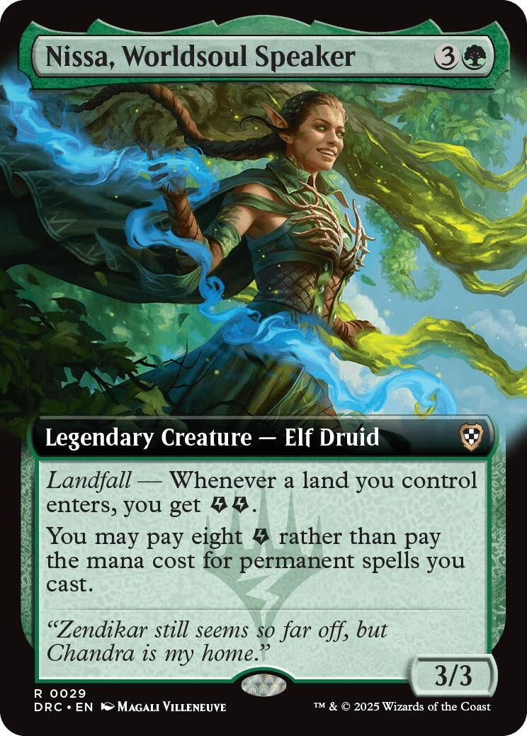 Image for Nissa, Worldsoul Speaker (Extended Art) (29) (DRC)