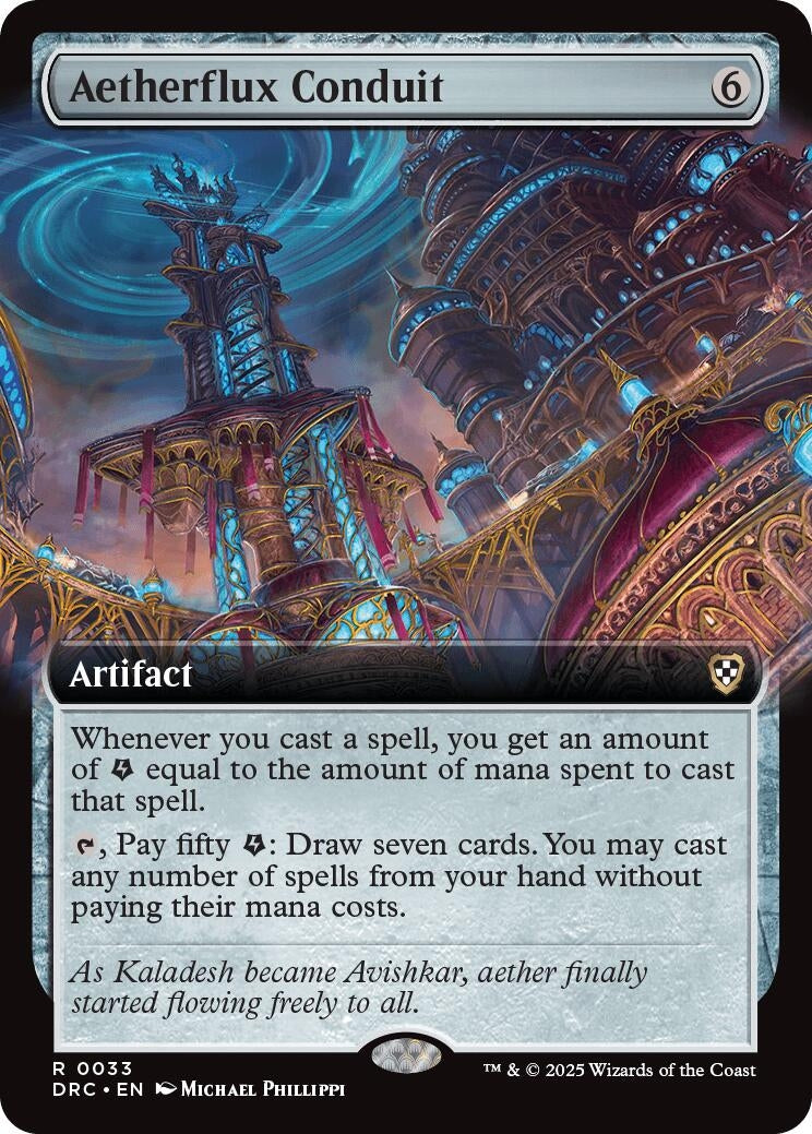 Image for Aetherflux Conduit (Extended Art) (33) (DRC)