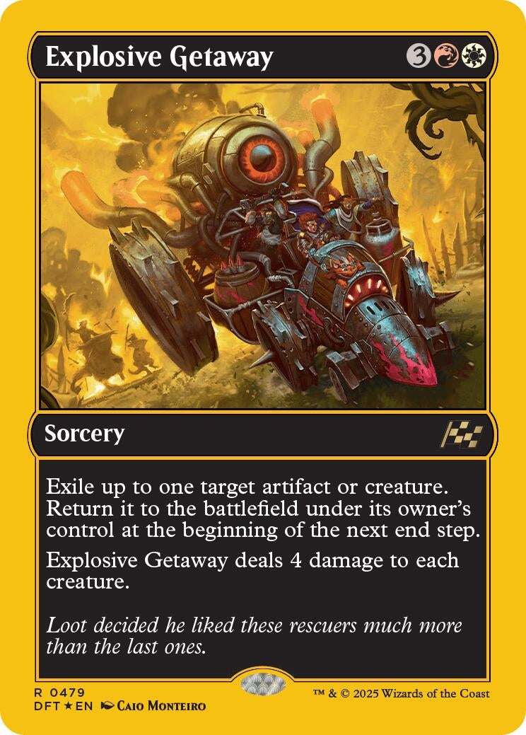 Image for Explosive Getaway (First-Place Foil) (479) (DFT)
