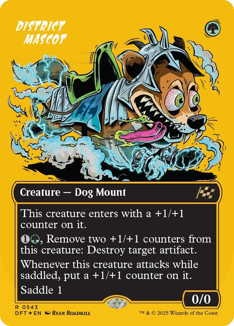 Image for District Mascot (Borderless) (First-Place Foil) (543) (DFT)