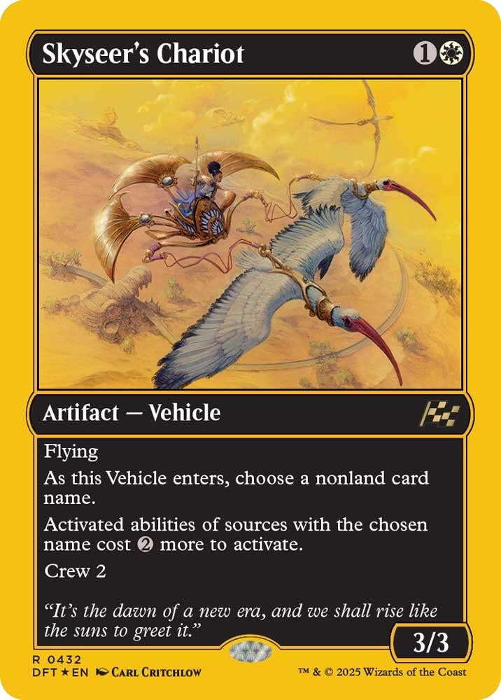 Image for Skyseer's Chariot (First-Place Foil) (432) (DFT)