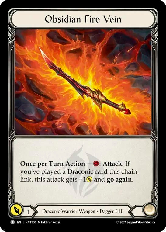 Image for Obsidian Fire Vein // Kunai of Retribution (HNT100//HNT056)