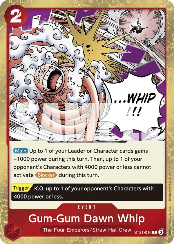 Image for Gum-Gum Dawn Whip (ST21-016) [Starter Deck EX: Gear 5]