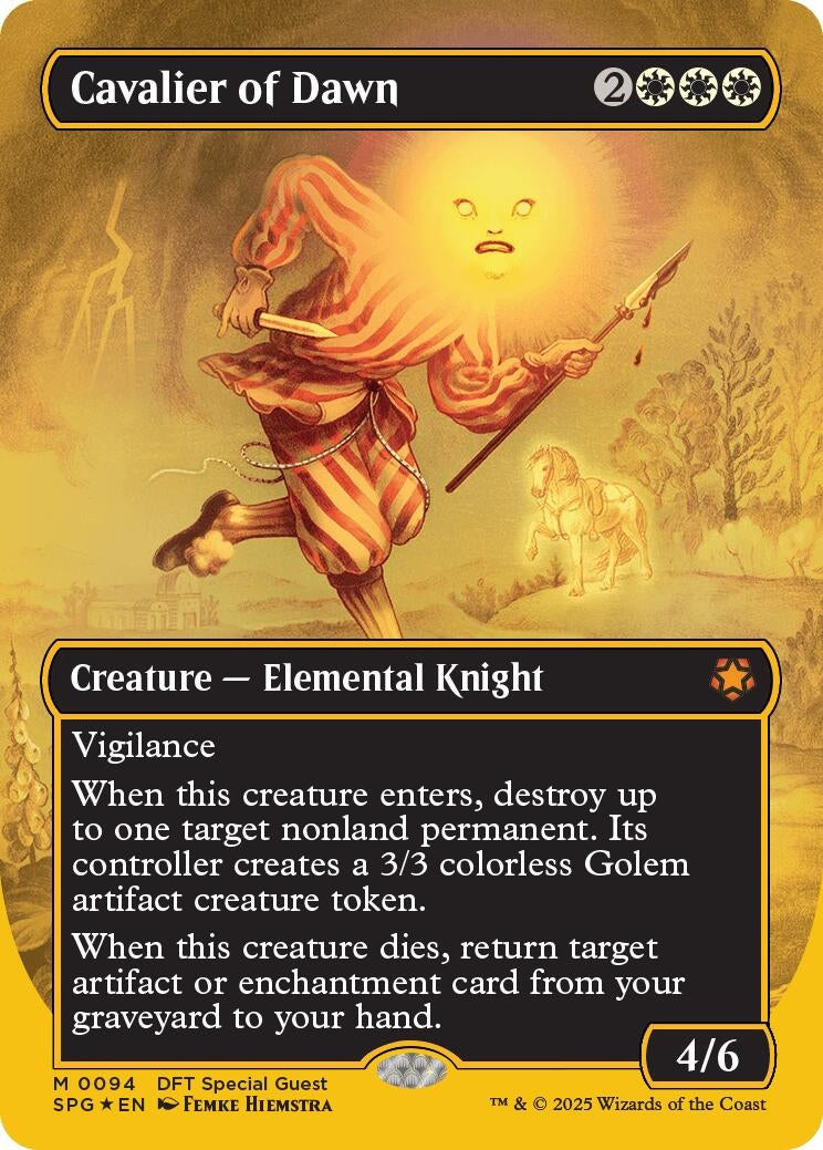 Image for Cavalier of Dawn (Borderless) (First-Place Foil) (94) [SPG]