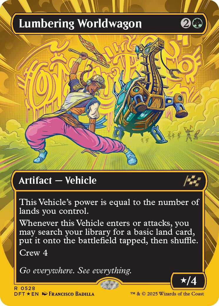 Image for Lumbering Worldwagon (Borderless) (First-Place Foil) (528) (DFT)