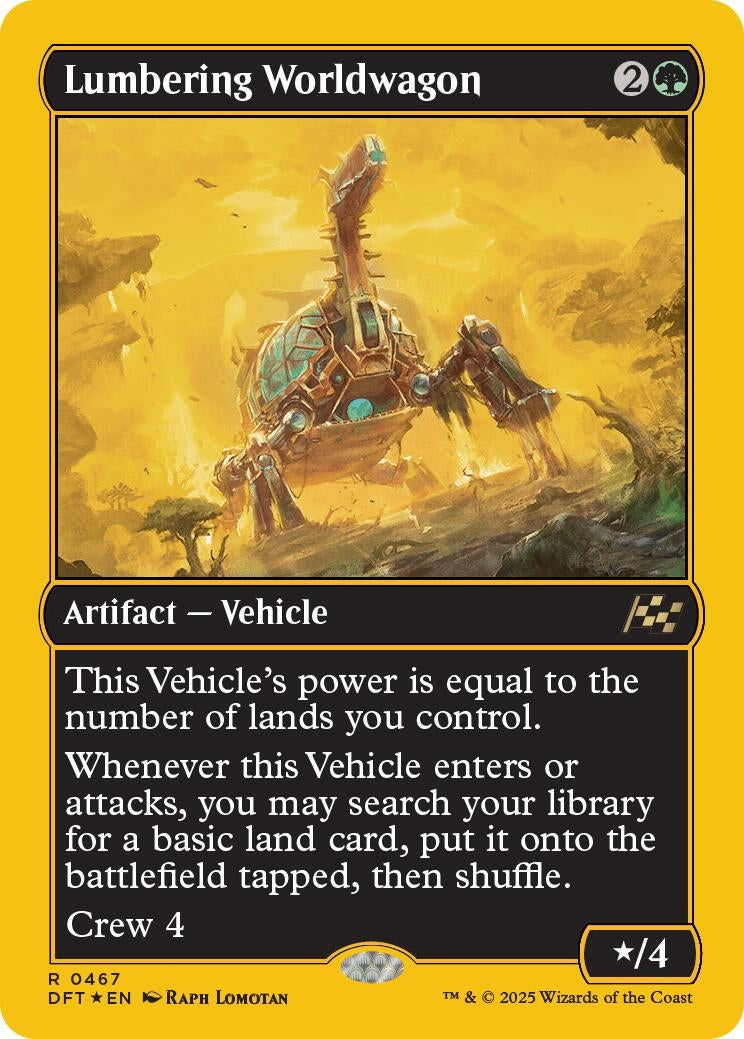Image for Lumbering Worldwagon (First-Place Foil) (467) (DFT)