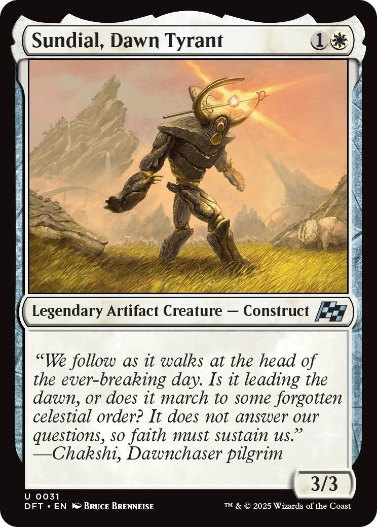 Image for Sundial, Dawn Tyrant (31) (DFT)