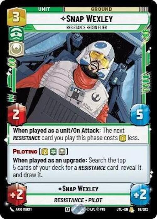 Image for Snap Wexley - Resistance Recon Flier (098/257) [JTL]
