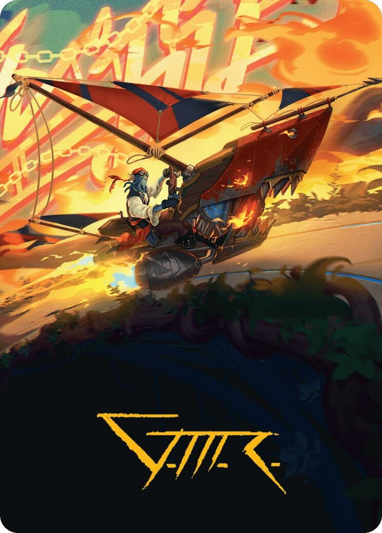Image for Boosted Sloop Art Card (Gold-Stamped Signature) (47) [AADFT]