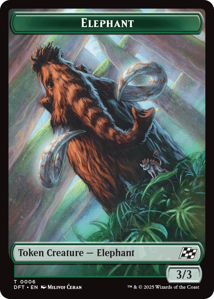 Image for Elephant // Zombie (0003) Double-Sided Token (6 // 3) (DFT)