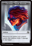 Image for Emblem - Chandra, Spark Hunter // Vehicle Double-Sided Token (13 // 12) (DFT)