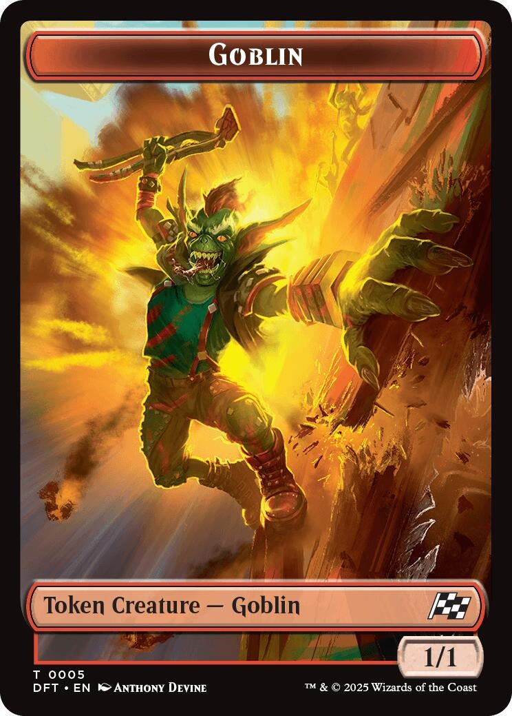 Image for Goblin // Thopter (0010) Double-Sided Token (5 // 10) (DFT)