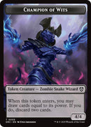 Image for Champion of Wits // Zombie (0003) Double-Sided Token (5 // 3) (DRC)