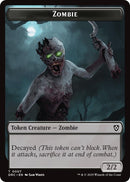 Image for Zombie (0007) // Zombie (0003) Double-Sided Token (7 // 3) (DRC)