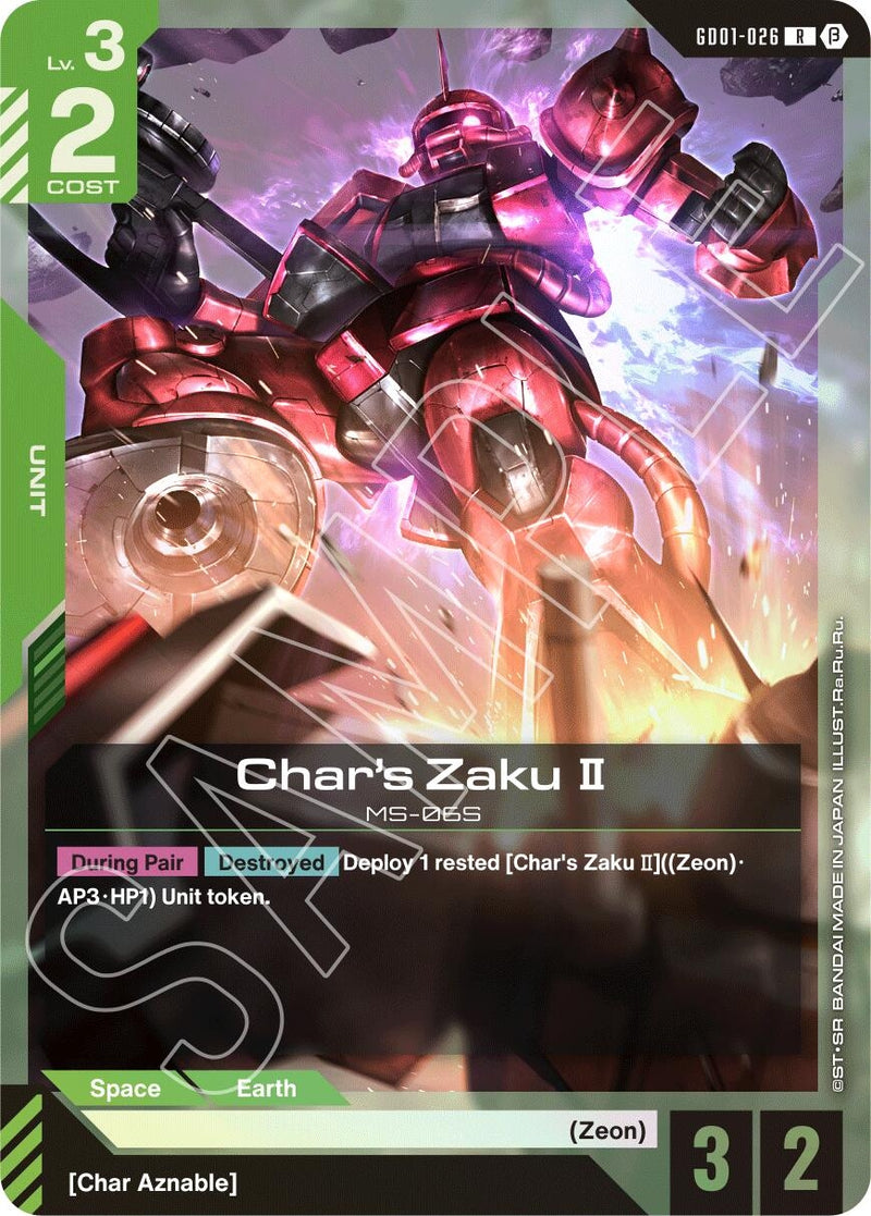 Image for Char's Zaku II (GD01-026) [GD01_b]