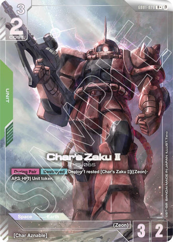 Image for Char's Zaku II (R+) (GD01-026) [GD01_b]