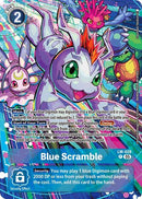 Image for Blue Scramble (Alternate Art) (LM-028 P) (Starter Deck 20: Protector of Light) (ST-20) - Digimon Card Game