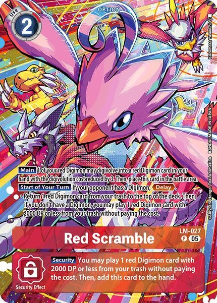 Image for Red Scramble (Alternate Art) (LM-027 P) (Starter Deck 21: Hero of Hope) (ST-21) - Digimon Card Game