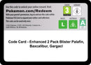 Image for Code Card - Enhanced 2-Pack Blister Pack [Palafin, Baxcalibur & Garganacl] (Miscellaneous Cards & Products) - Pokemon