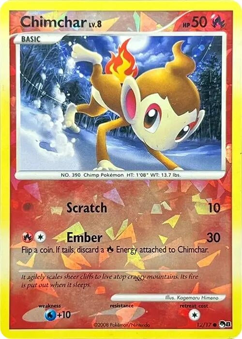 Image for Chimchar (Cracked Ice Holo) (012/017) (POP Series 8) - Pokemon