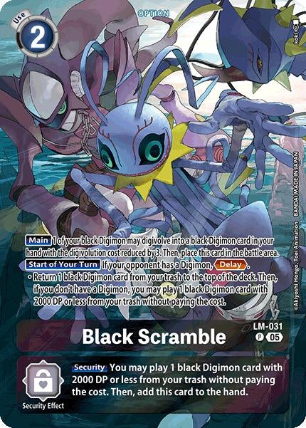 Image for Black Scramble (Alternate Art) (LM-031 P) (Starter Deck 20: Protector of Light) (ST-20) - Digimon Card Game