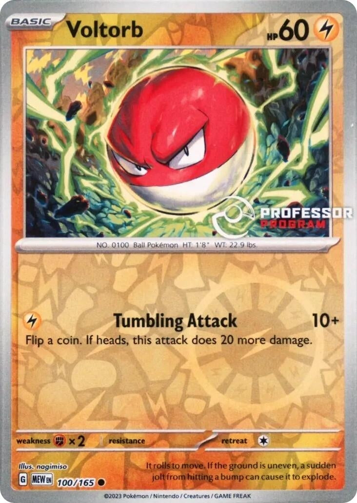 Image for Voltorb (100/165) (Professor Program Promos) - Pokemon
