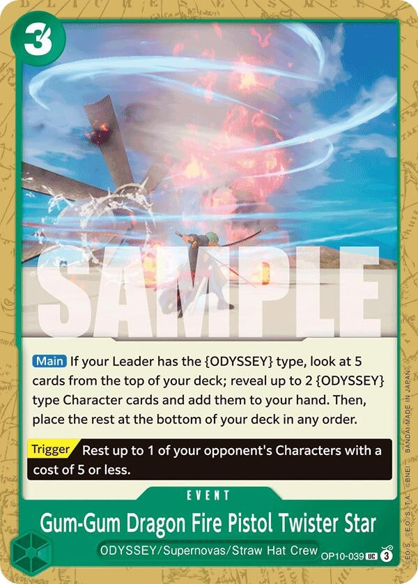 Image for Gum-Gum Dragon Fire Pistol Twister Star (OP10-039) [OP10]