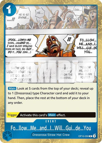 Image for Fo...llow...Me...and...I...Will...Gui...de...You (OP10-059) [OP10]