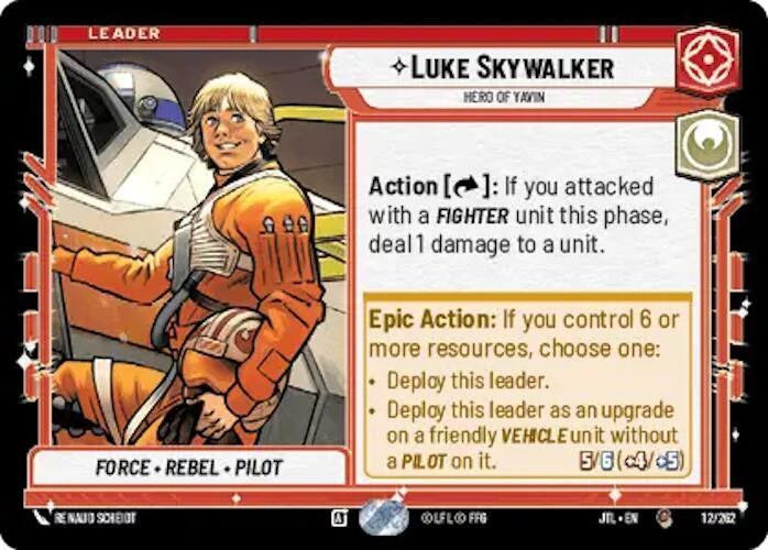 Image for Luke Skywalker - Hero of Yavin (012/257) [JTL]