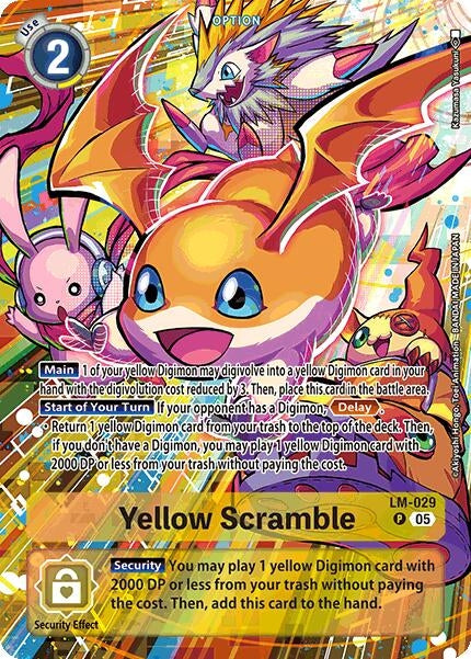 Image for Yellow Scramble (Alternate Art) (LM-029 P) (Starter Deck 21: Hero of Hope) (ST-21) - Digimon Card Game