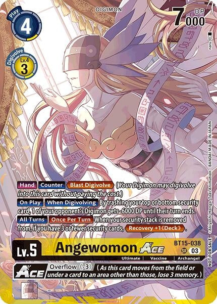 Image for Angewomon ACE (Limited Card Pack) (BT15-038 SR) (World Convergence) (BT-21) - Digimon Card Game