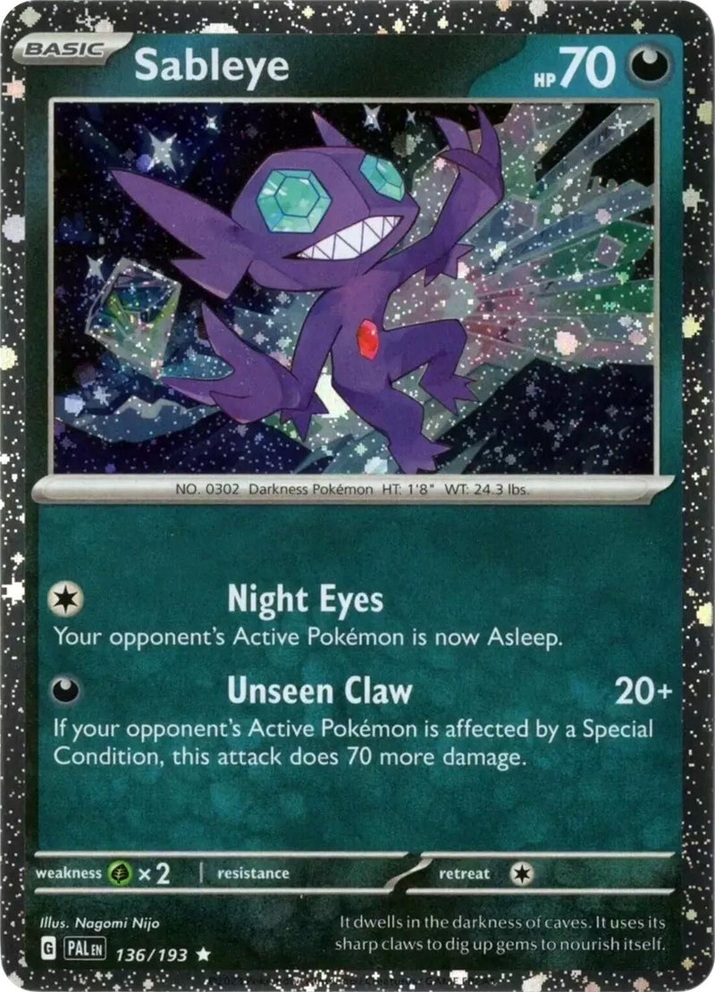 Image for Sableye (Cosmos Holo) (136/193) (Miscellaneous Cards & Products) - Pokemon