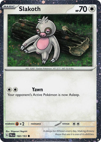 Image for Slakoth (Cosmos Holo) (160/193) (Miscellaneous Cards & Products) - Pokemon