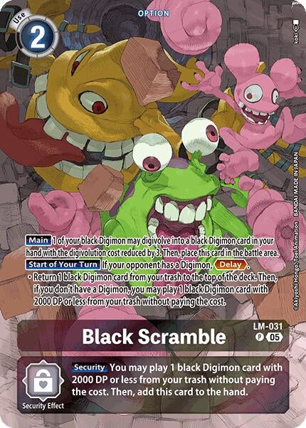 Image for Black Scramble (Alternate Art) (LM-031 P) (Starter Deck 21: Hero of Hope) (ST-21) - Digimon Card Game