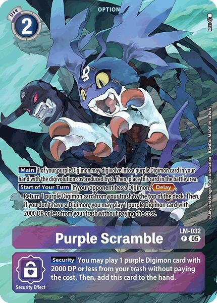 Image for Purple Scramble (Alternate Art) (LM-032 P) (Starter Deck 21: Hero of Hope) (ST-21) - Digimon Card Game