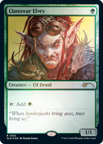 Image for Llanowar Elves (1553) (Rainbow Foil) (1553) [SLD]