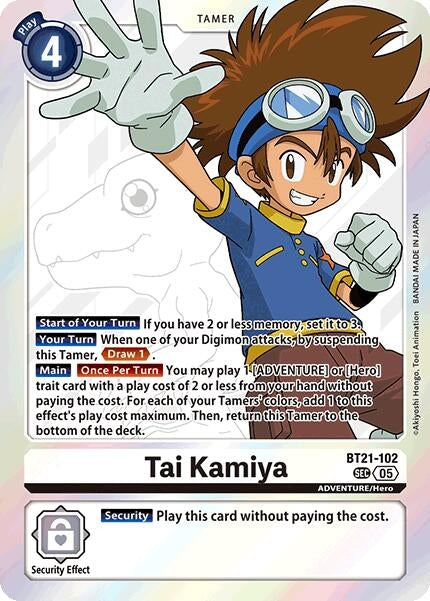 Image for Tai Kamiya (BT21-102 SEC) (World Convergence) (BT-21) - Digimon Card Game