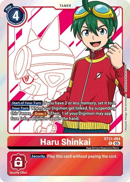 Image for Haru Shinkai (BT21-084 R) (World Convergence) (BT-21) - Digimon Card Game