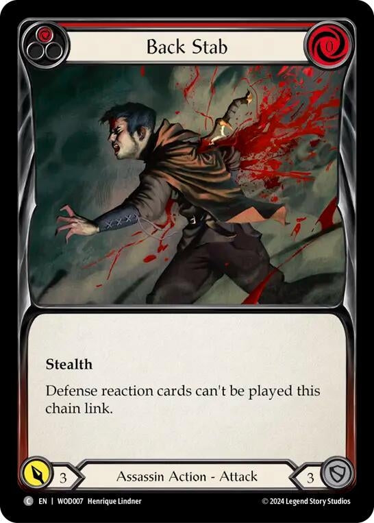 Image for Back Stab (Red) (WOD007)