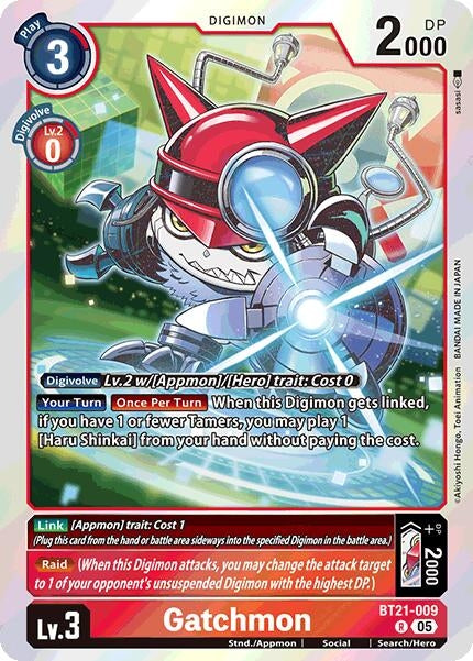Image for Gatchmon (BT21-009 R) (World Convergence) (BT-21) - Digimon Card Game