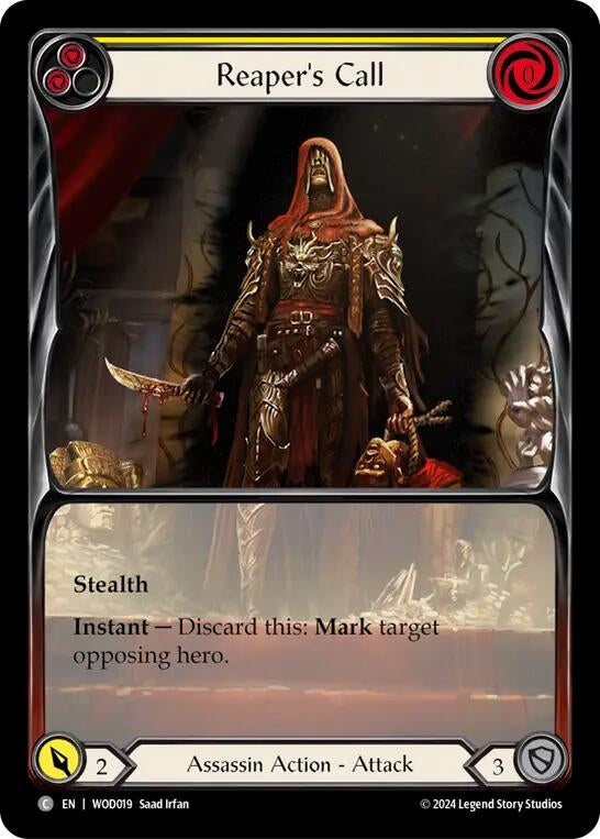 Image for Reaper's Call (Yellow) (Extended Art) (WOD019)