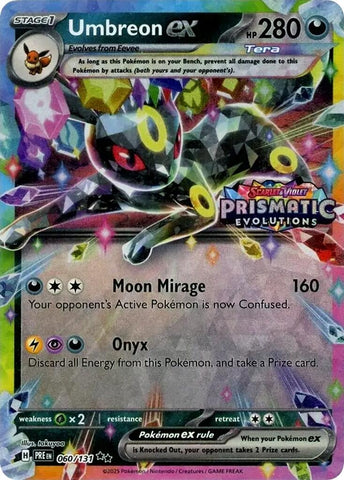 Image for Umbreon ex - 060/131 (Prismatic Evolutions Stamp) (060/131) (Miscellaneous Cards & Products) - Pokemon