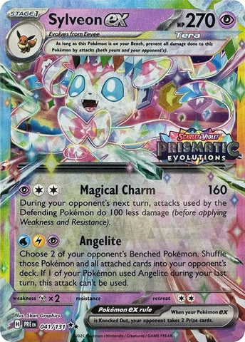 Image for Sylveon ex - 041/131 (Prismatic Evolutions Stamp) (041/131) (Miscellaneous Cards & Products) - Pokemon