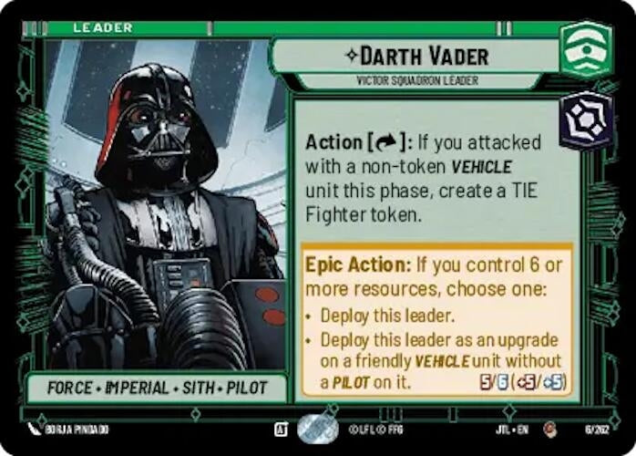 Image for Darth Vader - Victor Squadron Leader (006/257) [Jump to Lightspeed]