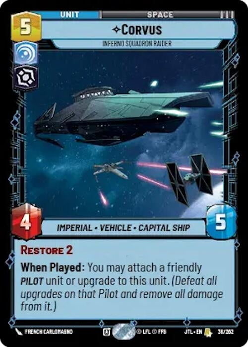 Image for Corvus - Inferno Squadron Raider (038/257) [Jump to Lightspeed]