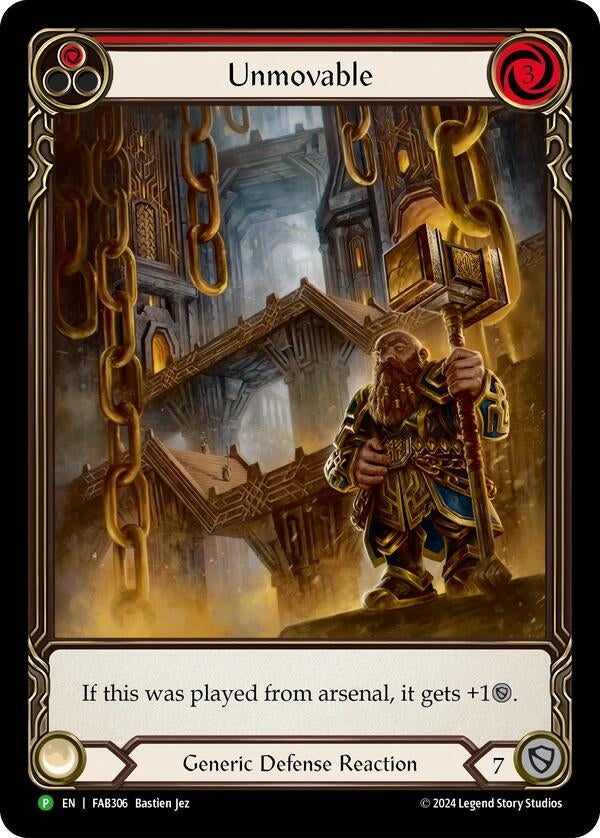 Image for Unmovable (Red) (Extended Art) (FAB306) [PR]