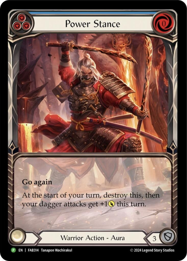 Image for Power Stance (Blue) (Extended Art) (FAB314) [PR]