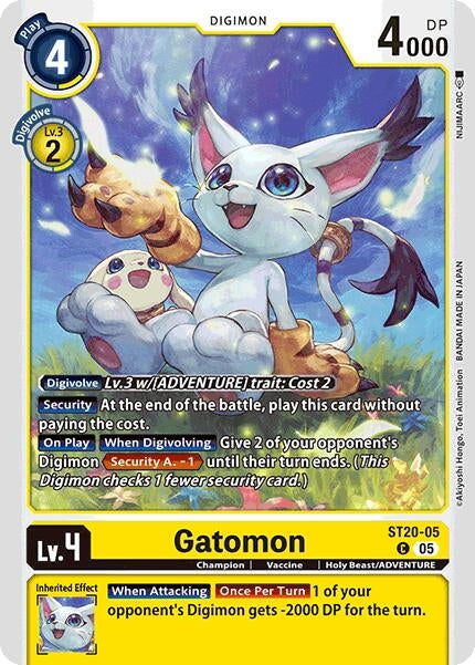 Image for Gatomon (ST20-05 C) (Starter Deck 20: Protector of Light) (ST-20) - Digimon Card Game