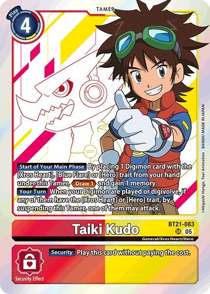 Image for Taiki Kudo (BT21-083 SR) (World Convergence) (BT-21) - Digimon Card Game