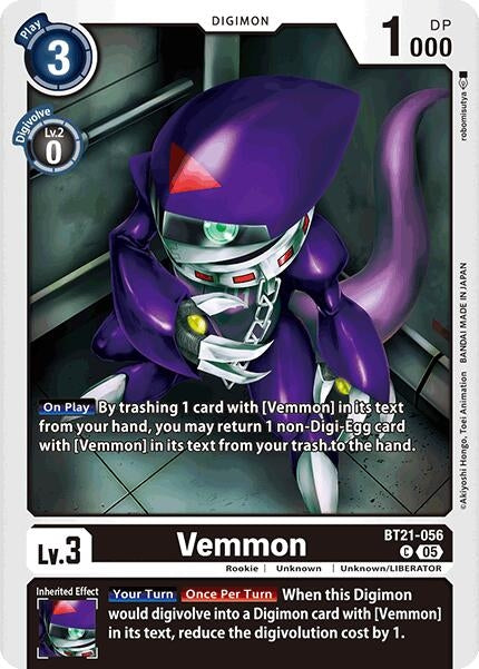 Image for Vemmon (BT21-056 C) (World Convergence) (BT-21) - Digimon Card Game